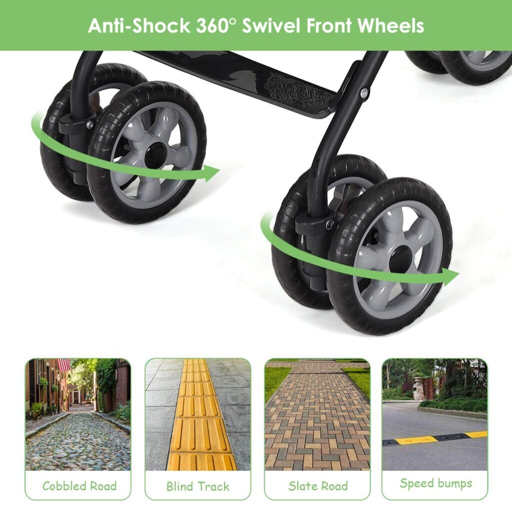 HONEY JOY Baby Lightweight Stroller, Compact Travel Stroller for Airplane, Adjustable Backrest Canopy, 5-Point Harness, Cup Holder, Storage Basket, Foldable Umbrella Stroller for Toddlers (Green) HONEY JOY Baby Lightweight Stroller, Compact Travel Stroller for Airplane, Adjustable Backrest Canopy, 5-Point Harness, Cup Holder, Storage Basket, Foldable Umbrella Stroller for Toddlers (Green)