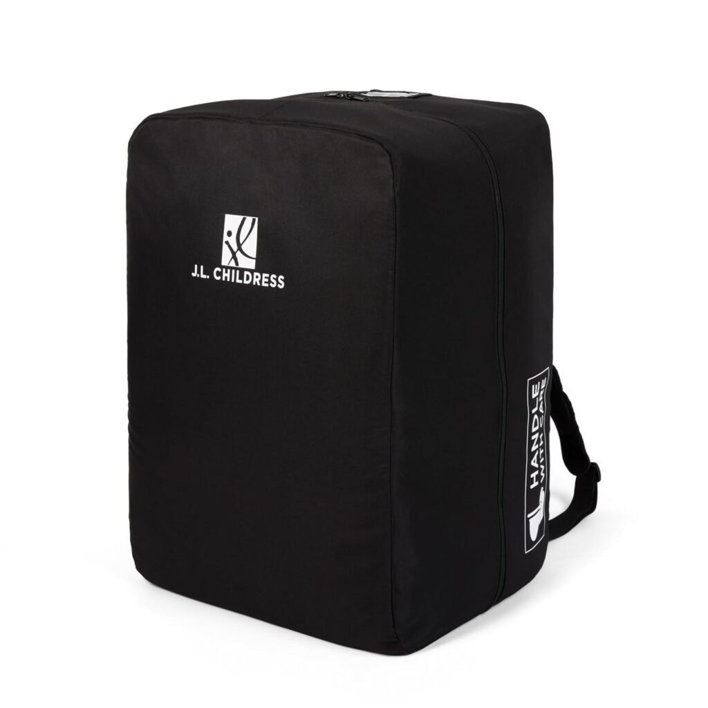 J.L. Childress Padded Bag for Doona Evenflo Shyft Dualride - Travel Bag for Airplane, Fits Most Infant Car Seats, Airport Accessories for Gate or Baggage Check, AirTag Compatible - Elite, Black J.L. Childress Padded Bag for Doona Evenflo Shyft Dualride - Travel Bag for Airplane, Fits Most Infant Car Seats, Airport Accessories for Gate or Baggage Check, AirTag Compatible - Elite, Black
